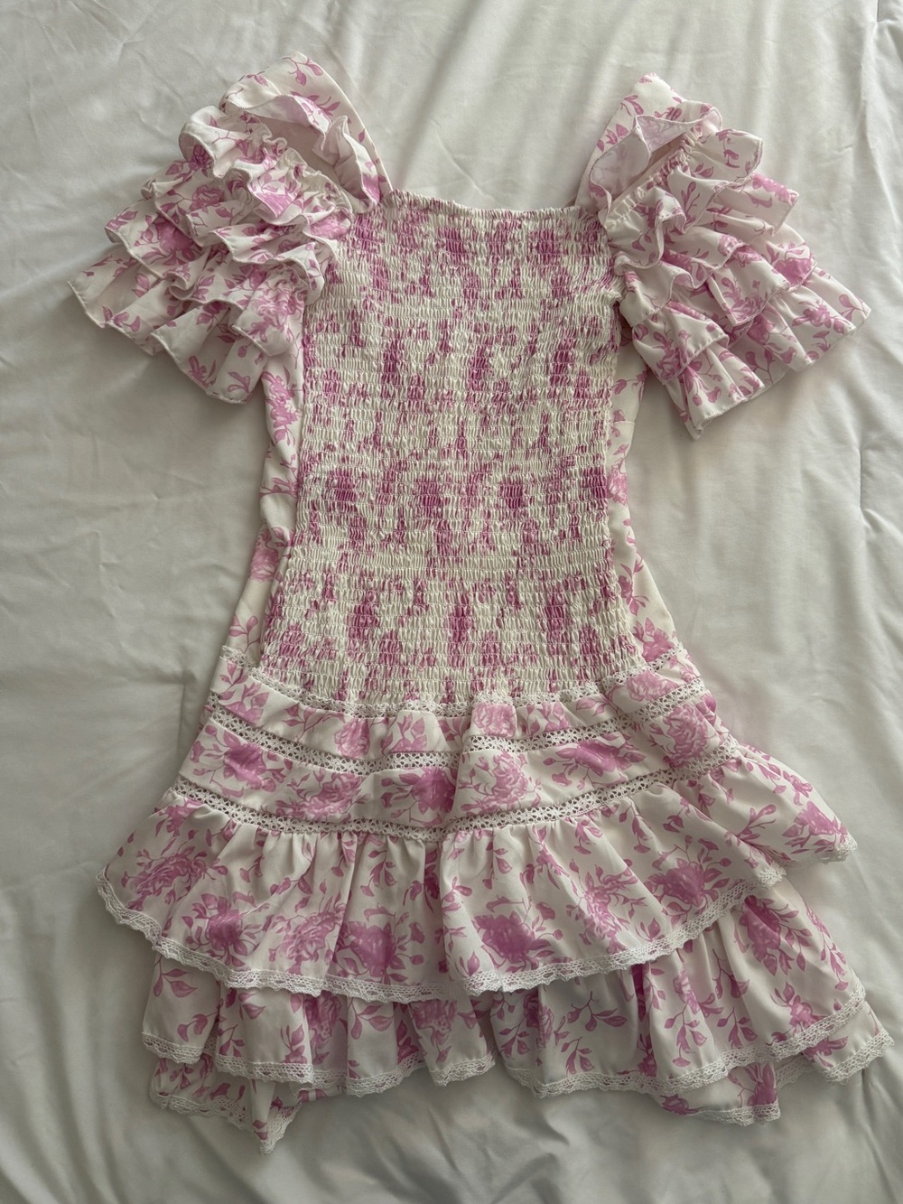 Floral Mini Ruffle Dress - Picture 3 of 4